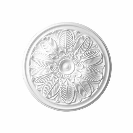 ARCHITECTURAL PRODUCTS BY OUTWATER 22-5/8 in. x 1-3/4 in. Leaf Polyurethane Ceiling Medallion 3P5.37.00765